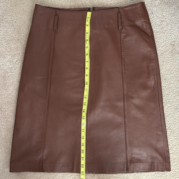 Tristan & America - Genuine leather skirt - size 8 🤎 - Picture 5 of 6
